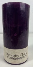 HFH Decorative Classics BLACKBERRY Scented Pillar Candle 19 oz. NEW SEALED  USA