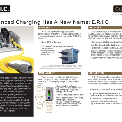 48V Club Car Golf Cart OEM Hi-Frequency ERIC Charger 2014 and Newer * - Picture 7 of 8