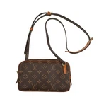 LOUIS VUITTON Monogram Marly Bandouliere Shoulder Bag M51828 Brown PVC Leather U