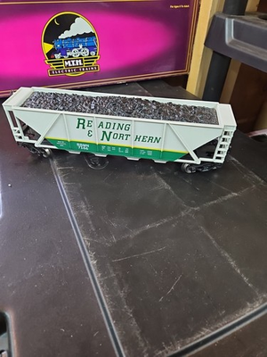 #ad Menards O Gauge Reading amp; Northern 4 Hopper Car # 7166 $45.00