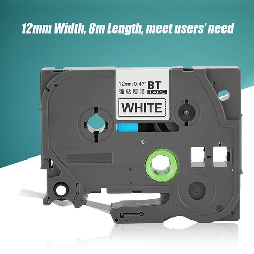 Compatible For TZe231 PTouch Black On White Laminated Label Tape 12mm NEW - Afbeelding 5 van 8