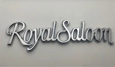 Royal Saloon Chrome Emblem 18cm ABS Resin for Crown, Exterior Car Badge