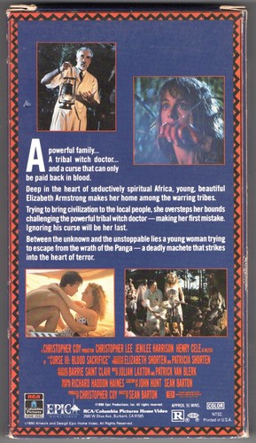 CURSE III Blood Sacrifice VHS Horror Movie RCA Home Video Tape Screener 1990 - Picture 2 of 3