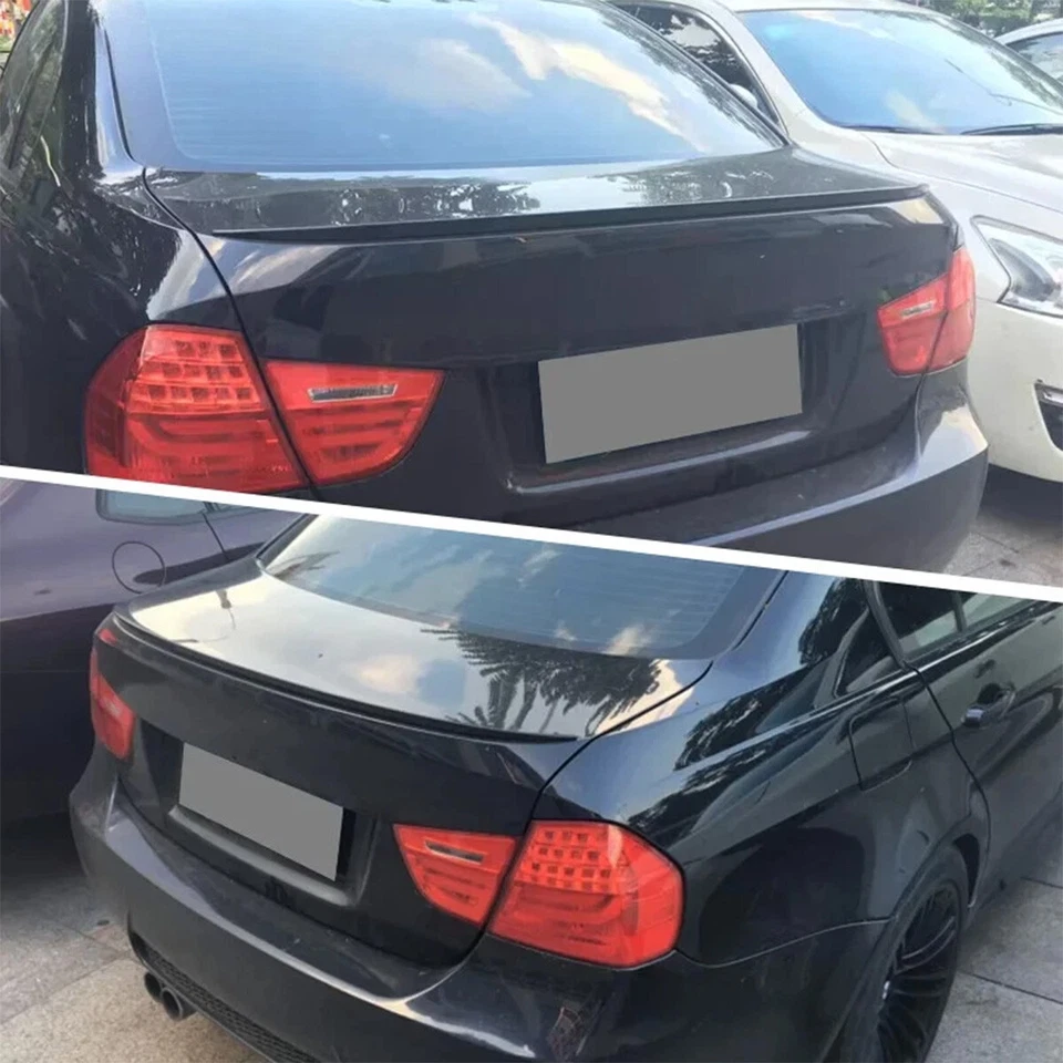 M3 Style Rear Spoiler Trunk Lid For BMW E90 3 Series 328i 2006-2011 Gloss Black Foto 4 de 4
