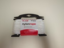 1/4 In. X 50 Ft. Solid Braid Nylon Rope on Spool Handle