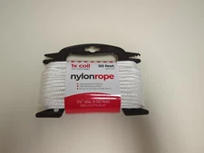 1/4 In. X 50 Ft. Solid Braid Nylon Rope on Spool Handle