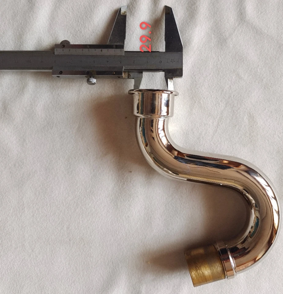 Clarinete Bajo Cuello Niquelado Bajo E Clarinete Diámetro 26mm/30mm Nuevo Foto 2 de 4