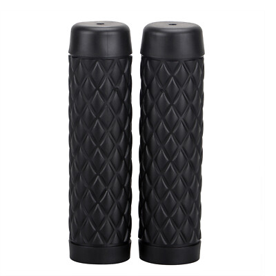 Black Rubber Hand Grips For Harley Dyna Fat Street Bob Electra Road Street Glide