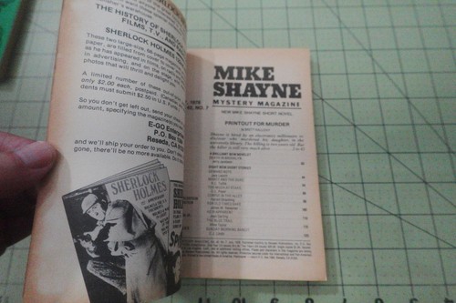 MIKE SHAYNE MYSTERY MAGAZIN 7/78 PULP HARDBOILED MYSTERY DIGEST MAGAZIN - Bild 2 von 3