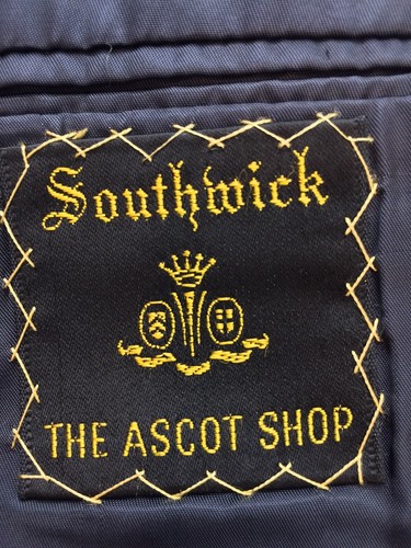 Southwick Herren Blazer blau kariert 2 Btn Gr. 40 R NEUWERTIG! - Bild 8 von 8