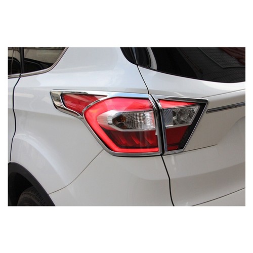 ABS Chrome Rear Tail Light Lamp Frame Trim Fit For For* Kuga Escape 2017~2019 - 第 4/7 張圖片