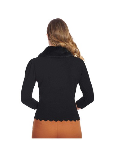 Vintage Christmas Holiday Cardigan Banned Apparel Retro Vintage 1950s Winter UK - Bild 4 von 10