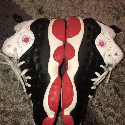 AIR JORDAN Sz6,5 Y EU 39 Jumpman Team II GG 820276-016 Basketball Shoes Sneakers - Imagen 7 de 12