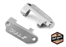 STRC ST2432S Silver Aluminum Front Caster Blocks Traxxas Drag Slash / Bandit