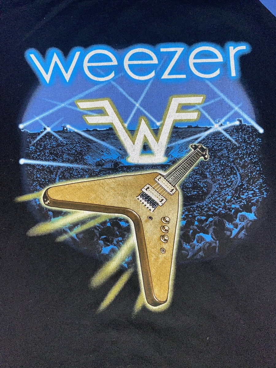 Vintage weezer Shirt 3/4 Sleeve Large make Believe 2005 Tour