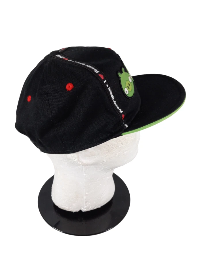 Gorra Angry Birds Negra Verde Cerdos Algodón Ajustable Snapback Sombrero Rovio 2011 Foto 4 de 4