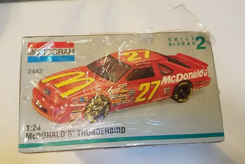 Monogram #27 McDonalds Thunderbird NASCAR Jimmy Spencer Model Kit Ford 1:24 NEW - Picture 3 of 6