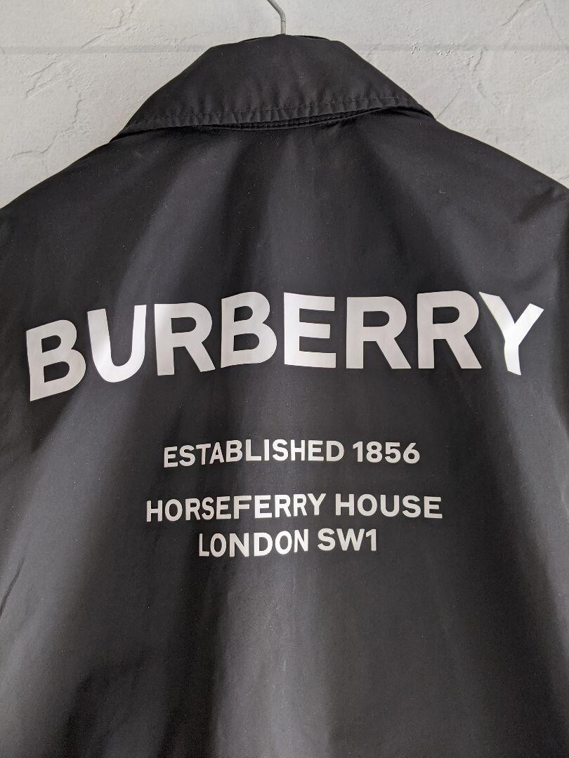 Burberry London Single Trench coat Color Black Nylon Men's