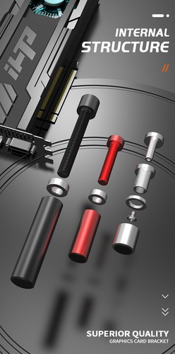 New Graphics Card GPU Holder Video Card Bracket Support Telescopic Accessories - Picture 3 of 13