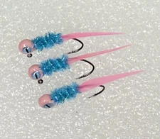 Hand tied wedge tail crappie jigs 1/16 ounce