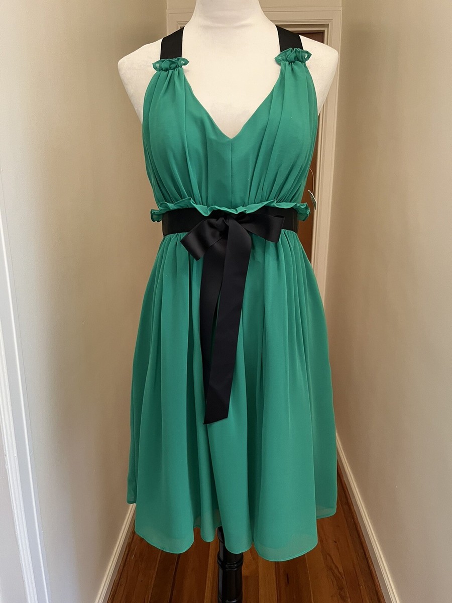 kelly green bridesmaid dress BABARONI Sequins and Tulle Long Dress with V-neck-Olive Green, Olive Green / US0