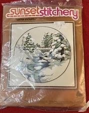 SUNSET STITCHERY “WINTER SNOWFALL” EMBROIDERY KIT