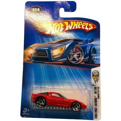Hot Wheels 2004 First Editions #58/100 Corvette C6 Red | eBay