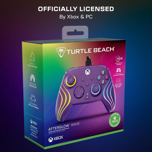 Turtle Beach Afterglow Wave Wired RGB Gaming Controller - Xbox, PC - Purple 2025 - Picture 7 of 12