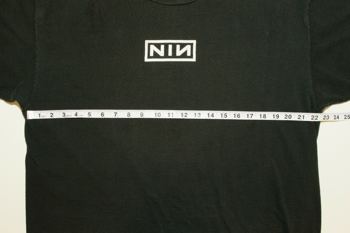 Vintage 90s Nine Inch Nails Logo Shirt Size XL Broken Vintage 90s Nine Inch Nails Logo Shirt Size XL Broken