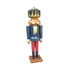 Vintage Wooden Figure Nutcracker Erzgebirge Germany 37 cm 14.5" Christmas Deco