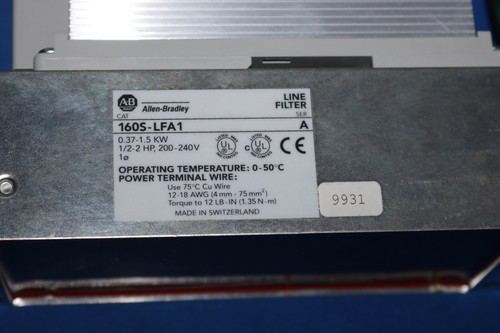 Allen-Bradley Variable Frequency Drive 160S-AA04NSF1 SER C 0.75KW 1HP Inverte... - Picture 4 of 6