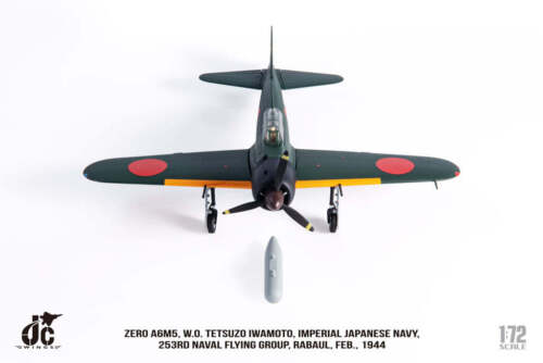 Zero A6M5, IJN, W.O. Tetsuzo Iwamoto, 253rd Air Group,1944, 1/72 JCW-72-ZERO-001 - Picture 7 of 12