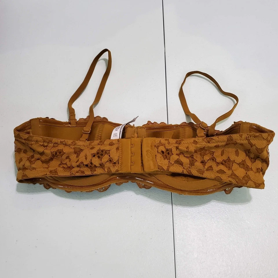 Sujetador Victoria Secret para mujer 34B marrón cuerpo forrado balconet con aros múltiples vías Foto 3 de 4