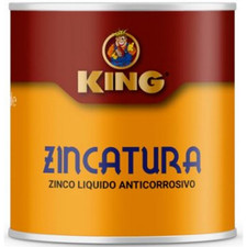 Zinco liquido vernice ferro metallo liquido antiruggine grigio - King 500ml