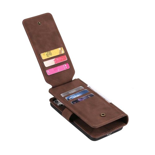 For iPhone 8 7 6s Plus SE XR 11 12 Pro Max Wallet Card Holder Leather Case Cover - Picture 30 of 53
