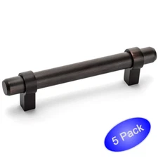 *5 Pack* Cosmas Oil Rubbed Bronze Euro Cabinet Bar Pulls #161-4ORB