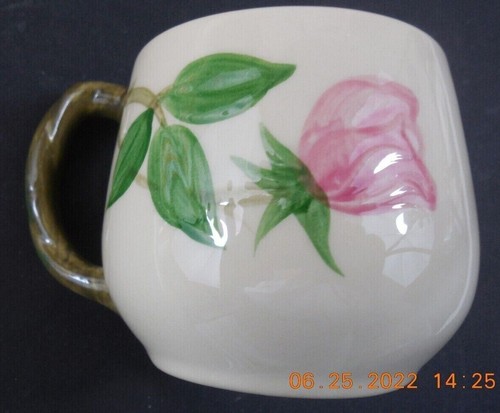 Taza de té pequeña de café rosa desierto loza franciscana 2,75 hecha en EE. UU. - Imagen 1 de 3