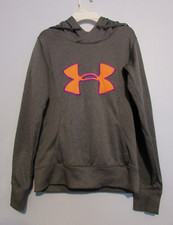 Womens Under Armour Gray Hoodie Sweatshirt Size XS EUC