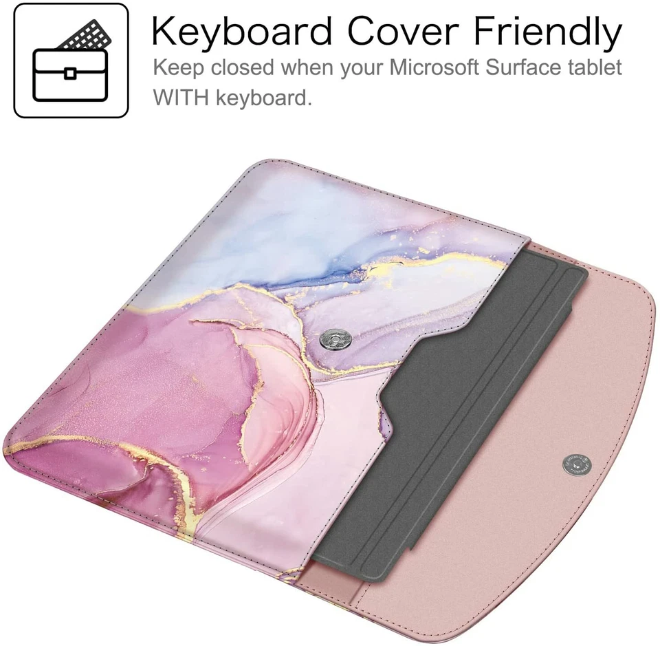 Чехол для ноутбука Microsoft Surface Go 12,4 дюйма/Pro X сумка для переноски с карманом - Изображение 3 из 4