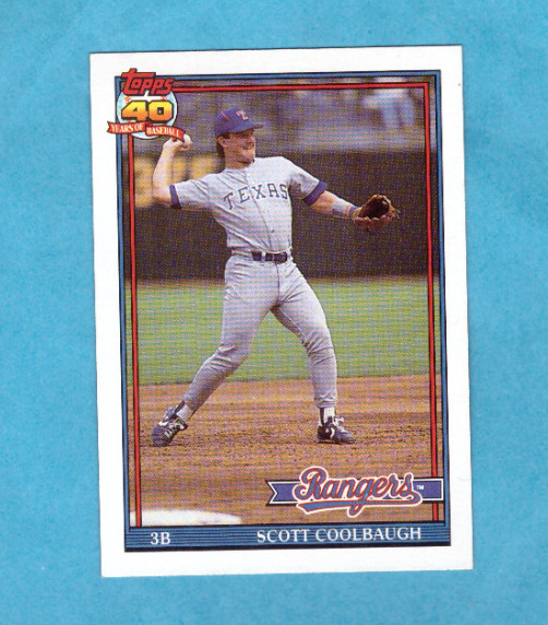 1991 Topps Baseball Card #277 Scott Coolbaugh  Rangers