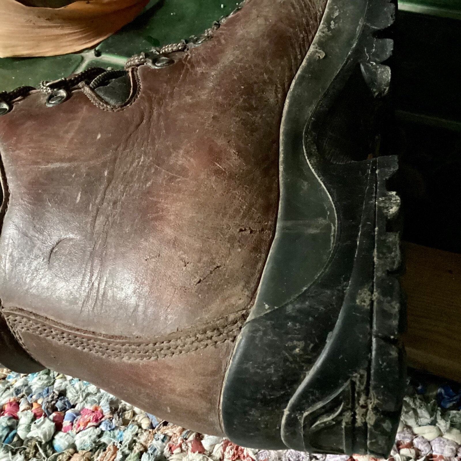 Used Mens Scarpa Four Season Leather Walking Boots 45/11 eBay