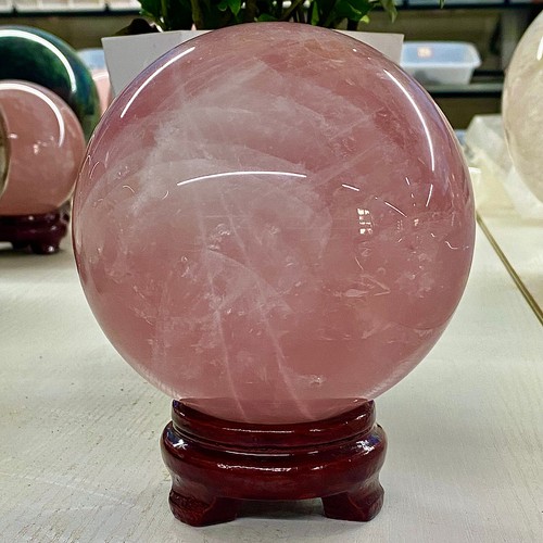 6.92LB Natural high-quality dreamy pink crystal ball for healing - 第 8/12 張圖片