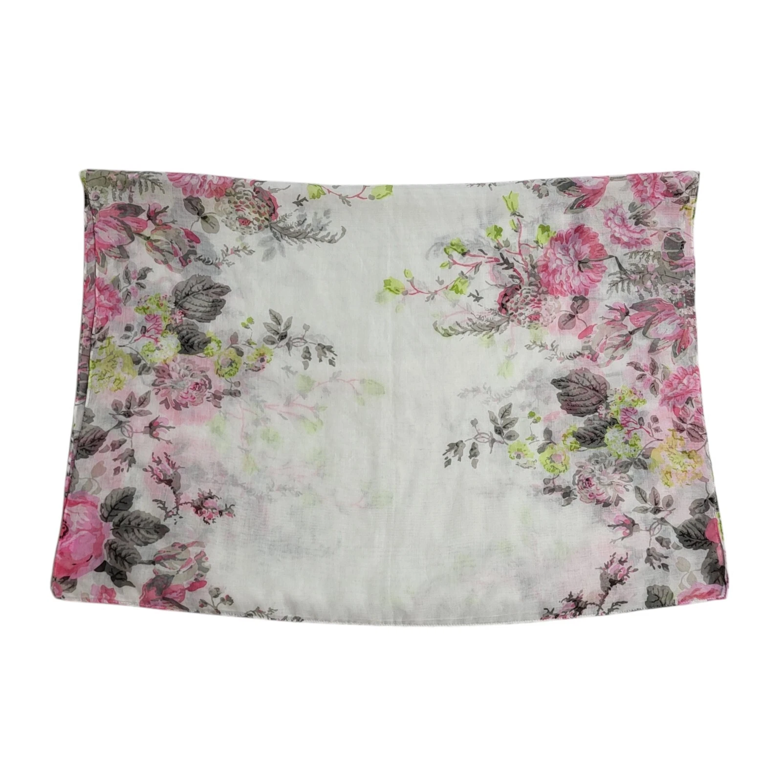 Joules Floral Scarf White Multicoloured Rectangle UK Women's 88" x 27" J978