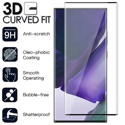 For Samsung Galaxy Note 20 Ultra Note 10 Plus 9 Tempered Glass Screen Protector - Picture 1 of 16