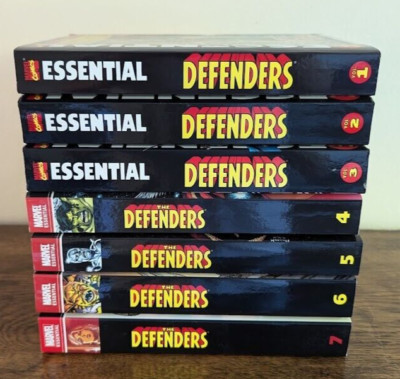 MARVEL ESSENTIAL: DEFENDERS volume 1 2 3 4 5 6 7 sc tpb LOT! NEVER READ!