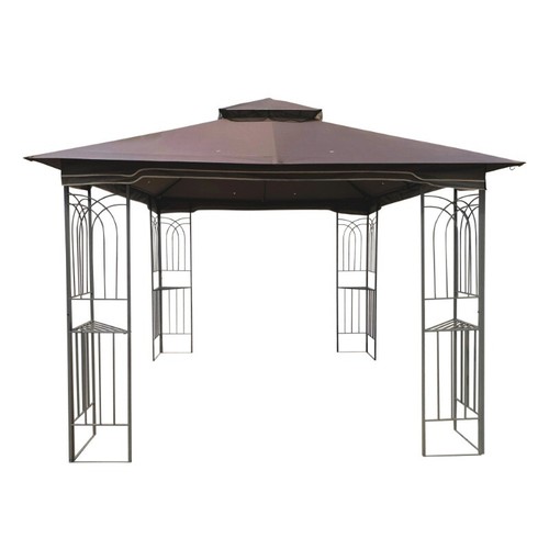 10x10 Outdoor Patio Gazebo Canopy Tent w/Ventilated Double Roof and Mosquito Net - Picture 19 of 48