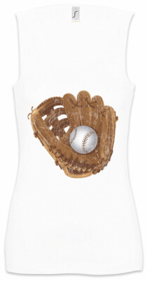 Baseball Glove Damen Tank Top Player Love Addiction Court Field Base-Ball