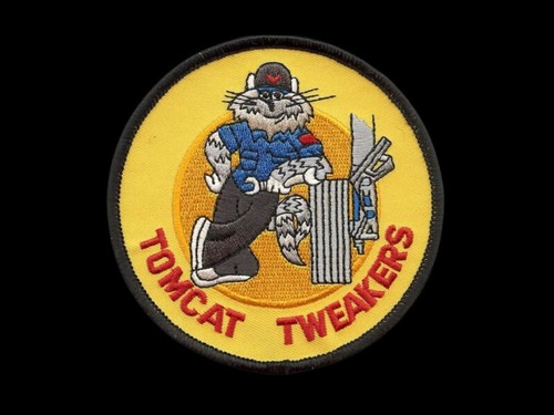 TOMCAT TWEAKERS BABY US NAVY HAT PATCH CAP F-14 TOMCAT AIRCRAFT MAINTENANCE WOW - Picture 3 of 31