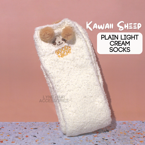 Ladies Knitted Fluffy Thick Sheep/Panda Non Slip Soft Warm Sherpa Slipper Socks - Picture 7 of 7