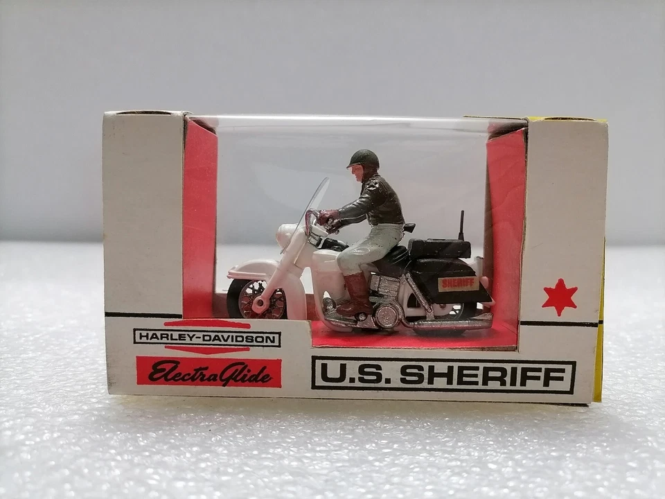 Harley Davidson U.S. Sheriff - Raro De colección Escala 1:32, Gran Bretaña 9692, Inglaterra Foto 2 de 4
